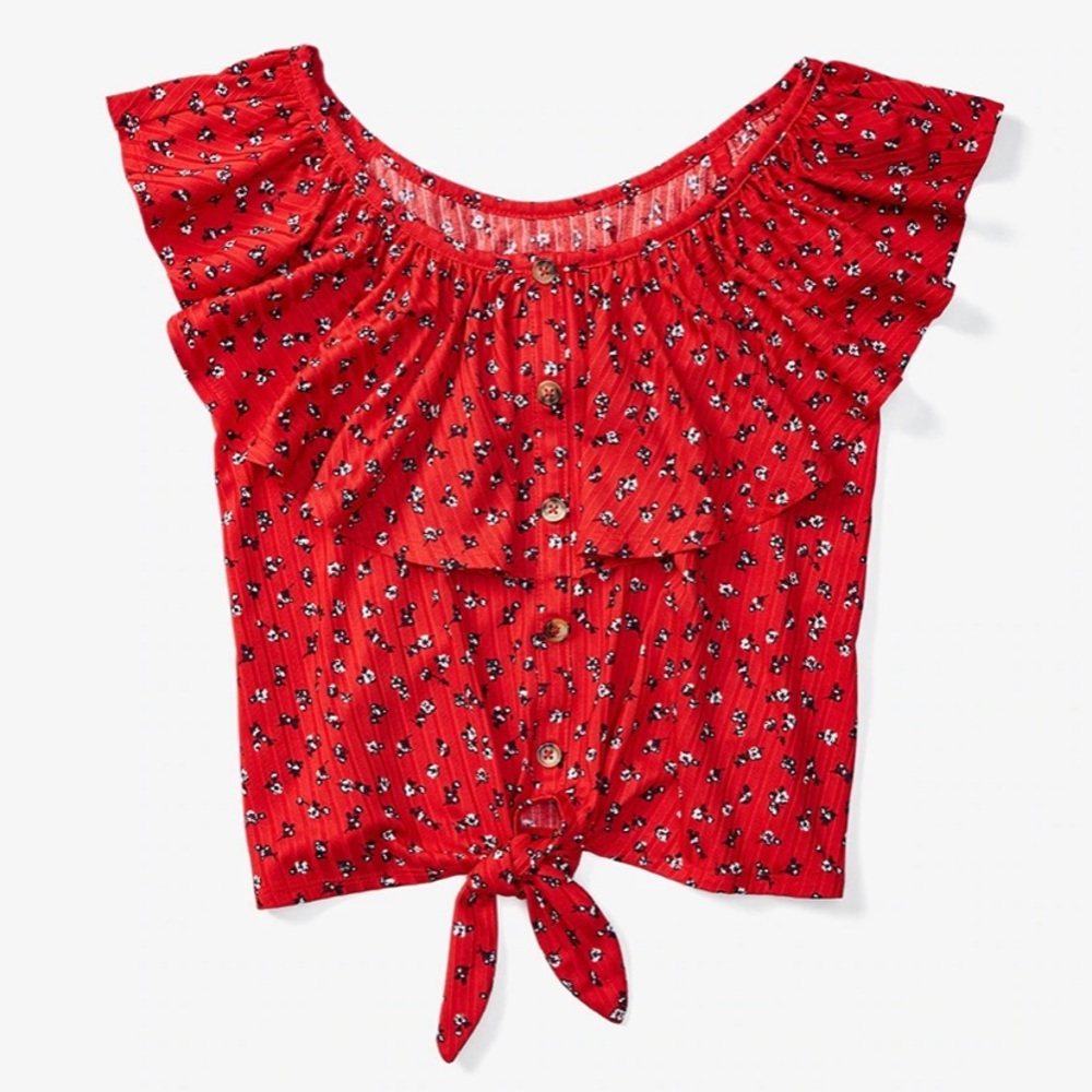 Girls Justice ruffle top. Sz 8